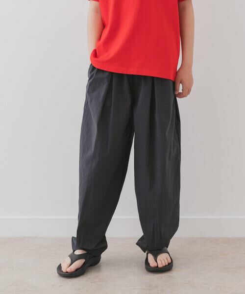URBAN RESEARCH DOORS / アーバンリサーチ ドアーズ パンツ | 『WEB/一部店舗限定サイズ』撥水タックワイドパンツ(KIDS) | 詳細27