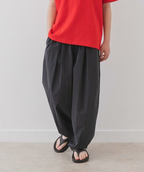 URBAN RESEARCH DOORS / アーバンリサーチ ドアーズ パンツ | 『WEB/一部店舗限定サイズ』撥水タックワイドパンツ(KIDS) | 詳細28