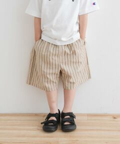 URBAN RESEARCH DOORS / アーバンリサーチ ドアーズ パンツ | 『WEB/一部店舗限定サイズ』ストライプショートパンツ(KIDS)