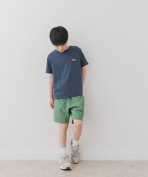 URBAN RESEARCH DOORS / アーバンリサーチ ドアーズ パンツ | 『WEB/一部店舗限定サイズ』ストライプショートパンツ(KIDS) | 詳細10