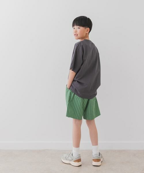 URBAN RESEARCH DOORS / アーバンリサーチ ドアーズ パンツ | 『WEB/一部店舗限定サイズ』ストライプショートパンツ(KIDS) | 詳細14