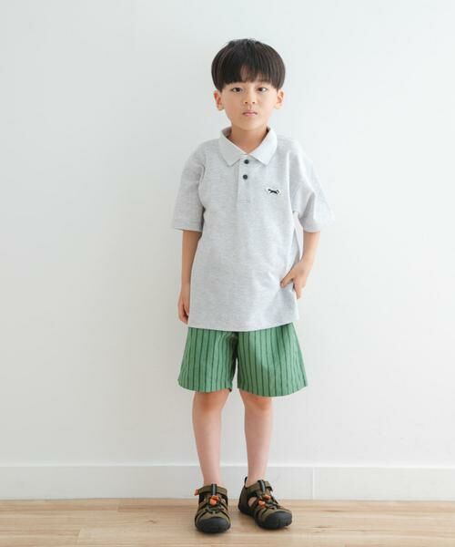 URBAN RESEARCH DOORS / アーバンリサーチ ドアーズ パンツ | 『WEB/一部店舗限定サイズ』ストライプショートパンツ(KIDS) | 詳細3