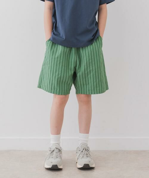 URBAN RESEARCH DOORS / アーバンリサーチ ドアーズ パンツ | 『WEB/一部店舗限定サイズ』ストライプショートパンツ(KIDS) | 詳細5