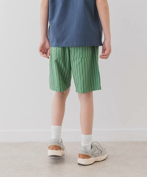 URBAN RESEARCH DOORS / アーバンリサーチ ドアーズ パンツ | 『WEB/一部店舗限定サイズ』ストライプショートパンツ(KIDS) | 詳細7