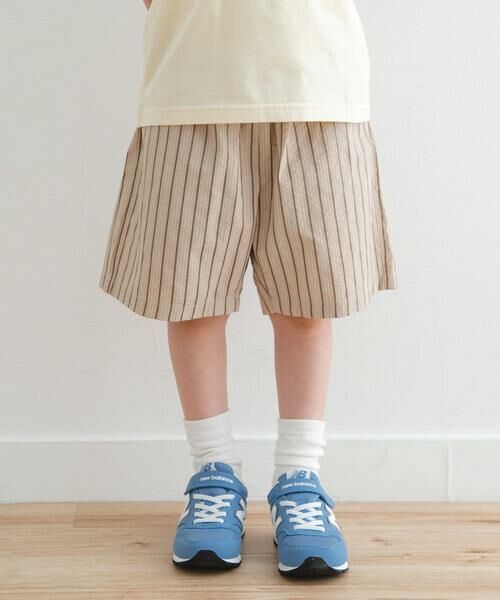 URBAN RESEARCH DOORS / アーバンリサーチ ドアーズ パンツ | 『WEB/一部店舗限定サイズ』ストライプショートパンツ(KIDS) | 詳細27