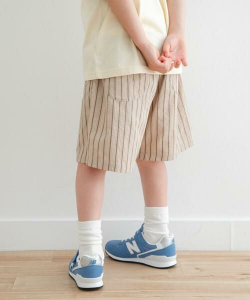 URBAN RESEARCH DOORS / アーバンリサーチ ドアーズ パンツ | 『WEB/一部店舗限定サイズ』ストライプショートパンツ(KIDS) | 詳細28