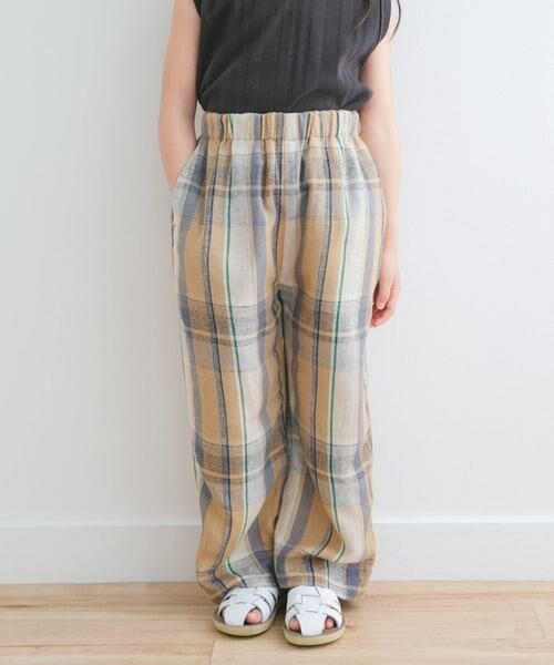 URBAN RESEARCH DOORS / アーバンリサーチ ドアーズ パンツ | 『セットアップ対応/親子リンク』レーヨンリネンイージーパンツ(KIDS) | 詳細5