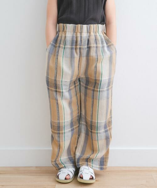 URBAN RESEARCH DOORS / アーバンリサーチ ドアーズ パンツ | 『セットアップ対応/親子リンク』レーヨンリネンイージーパンツ(KIDS) | 詳細6