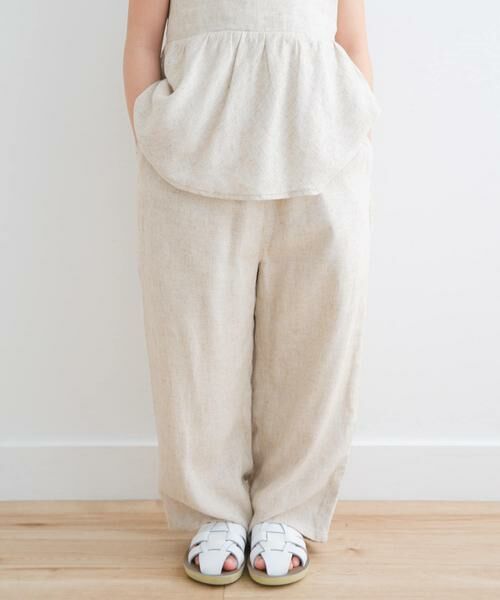 URBAN RESEARCH DOORS / アーバンリサーチ ドアーズ パンツ | 『セットアップ対応/親子リンク』レーヨンリネンイージーパンツ(KIDS) | 詳細16