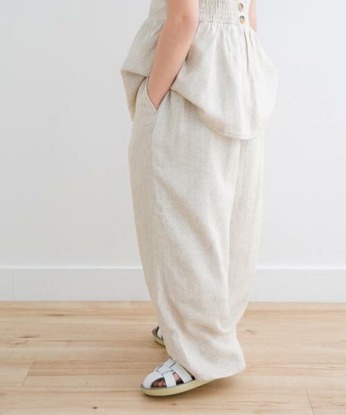 URBAN RESEARCH DOORS / アーバンリサーチ ドアーズ パンツ | 『セットアップ対応/親子リンク』レーヨンリネンイージーパンツ(KIDS) | 詳細17