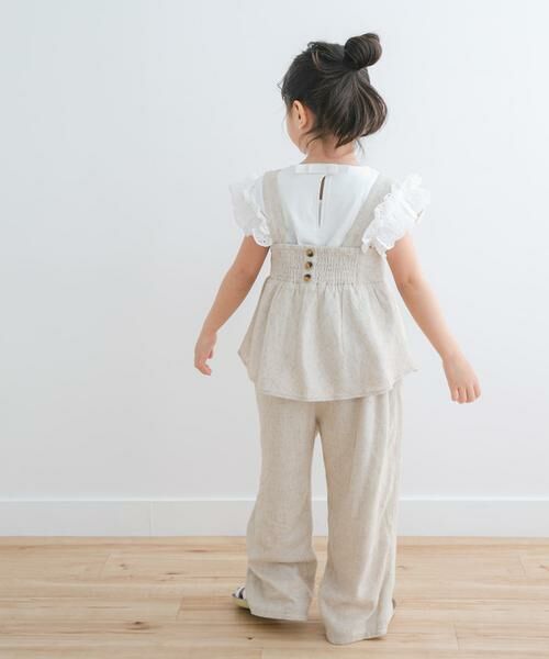 URBAN RESEARCH DOORS / アーバンリサーチ ドアーズ パンツ | 『セットアップ対応/親子リンク』レーヨンリネンイージーパンツ(KIDS) | 詳細20