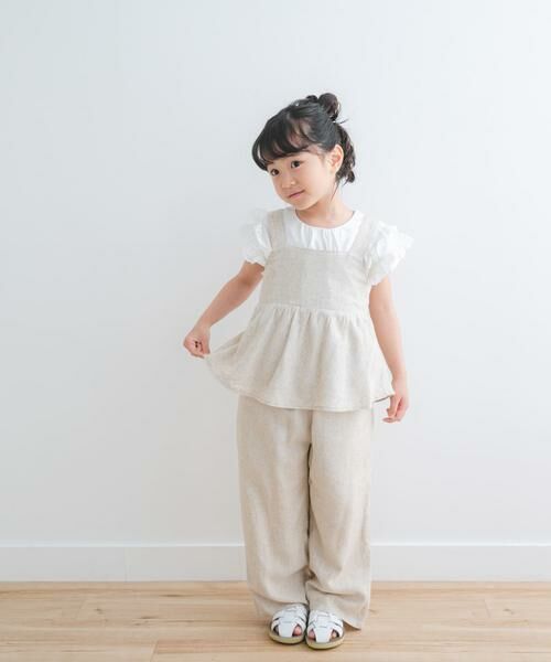 URBAN RESEARCH DOORS / アーバンリサーチ ドアーズ パンツ | 『セットアップ対応/親子リンク』レーヨンリネンイージーパンツ(KIDS) | 詳細21