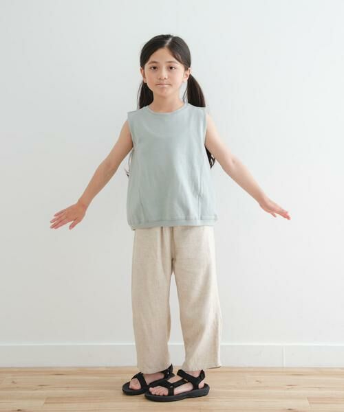 URBAN RESEARCH DOORS / アーバンリサーチ ドアーズ パンツ | 『セットアップ対応/親子リンク』レーヨンリネンイージーパンツ(KIDS) | 詳細23