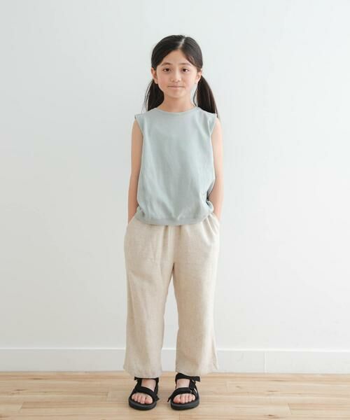 URBAN RESEARCH DOORS / アーバンリサーチ ドアーズ パンツ | 『セットアップ対応/親子リンク』レーヨンリネンイージーパンツ(KIDS) | 詳細24