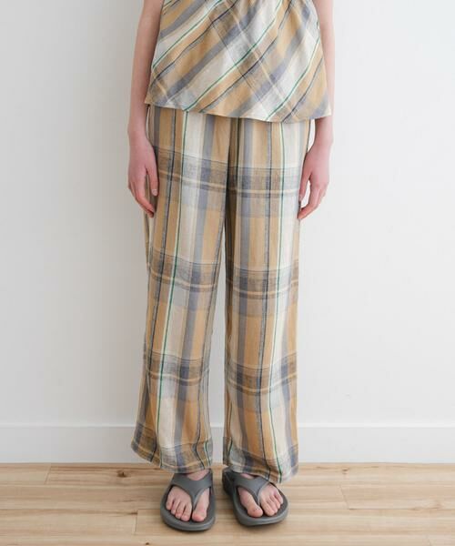 URBAN RESEARCH DOORS / アーバンリサーチ ドアーズ パンツ | 『セットアップ対応/親子リンク』『WEB/一部店舗限定』レーヨンリネンイージーパンツ(KIDS) | 詳細2