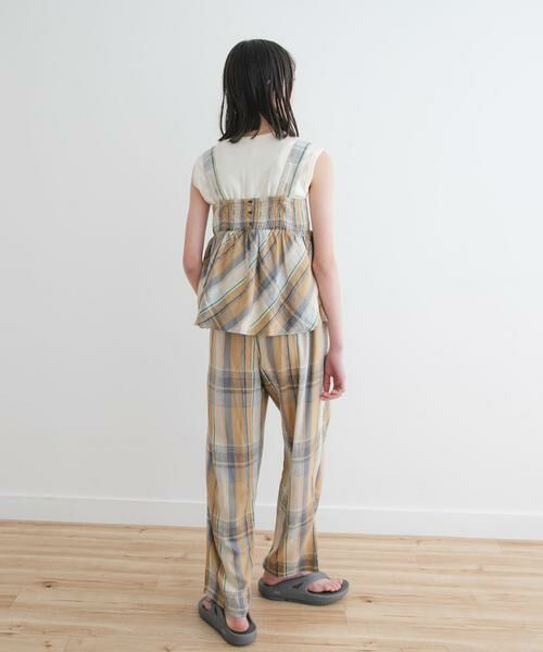 URBAN RESEARCH DOORS / アーバンリサーチ ドアーズ パンツ | 『セットアップ対応/親子リンク』『WEB/一部店舗限定』レーヨンリネンイージーパンツ(KIDS) | 詳細5