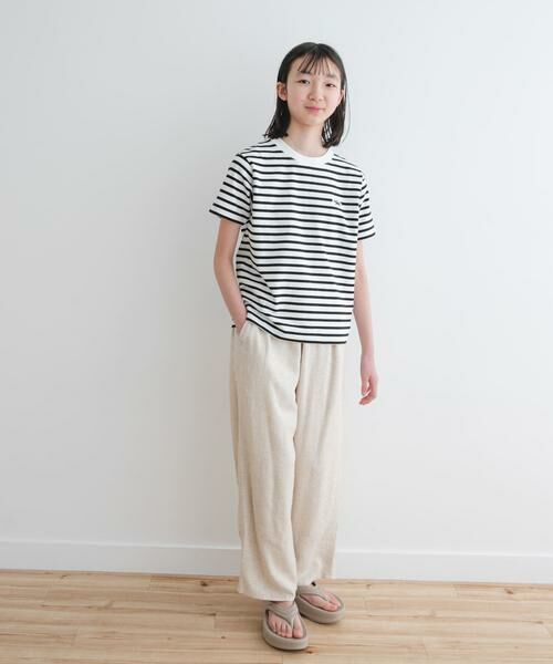 URBAN RESEARCH DOORS / アーバンリサーチ ドアーズ パンツ | 『セットアップ対応/親子リンク』『WEB/一部店舗限定』レーヨンリネンイージーパンツ(KIDS) | 詳細18