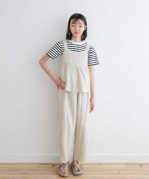 URBAN RESEARCH DOORS / アーバンリサーチ ドアーズ パンツ | 『セットアップ対応/親子リンク』『WEB/一部店舗限定』レーヨンリネンイージーパンツ(KIDS) | 詳細13