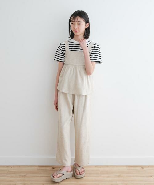 URBAN RESEARCH DOORS / アーバンリサーチ ドアーズ パンツ | 『セットアップ対応/親子リンク』『WEB/一部店舗限定』レーヨンリネンイージーパンツ(KIDS) | 詳細14