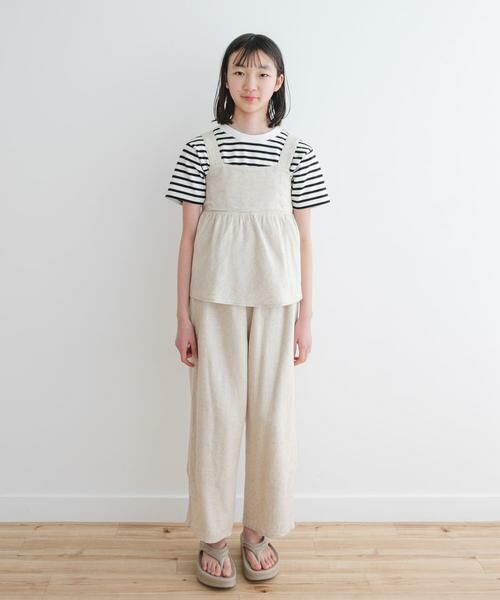 URBAN RESEARCH DOORS / アーバンリサーチ ドアーズ パンツ | 『セットアップ対応/親子リンク』『WEB/一部店舗限定』レーヨンリネンイージーパンツ(KIDS) | 詳細15