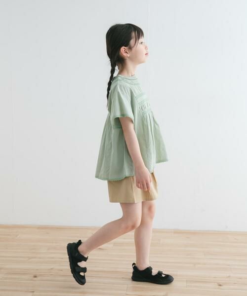 URBAN RESEARCH DOORS / アーバンリサーチ ドアーズ パンツ | 『WEB/一部店舗限定サイズ』フロントボタンキュロットパンツ(KIDS) | 詳細16