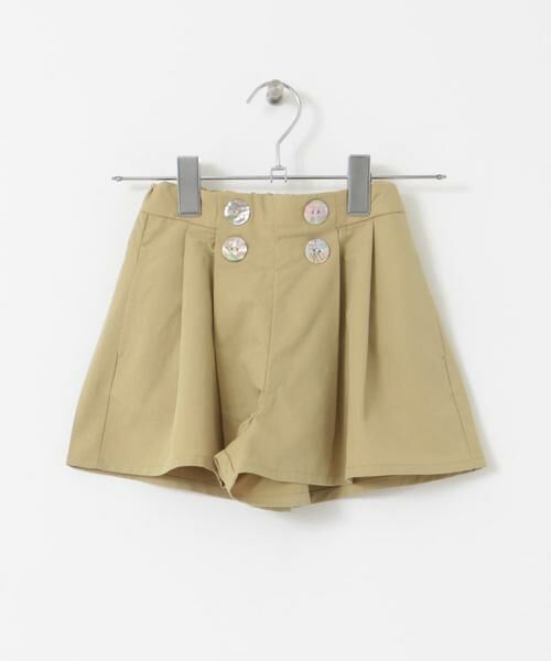 URBAN RESEARCH DOORS / アーバンリサーチ ドアーズ パンツ | 『WEB/一部店舗限定サイズ』フロントボタンキュロットパンツ(KIDS) | 詳細17