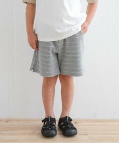 URBAN RESEARCH DOORS / アーバンリサーチ ドアーズ パンツ | 『WEB/一部店舗限定サイズ』ボーダーワッフルショーツ(KIDS)