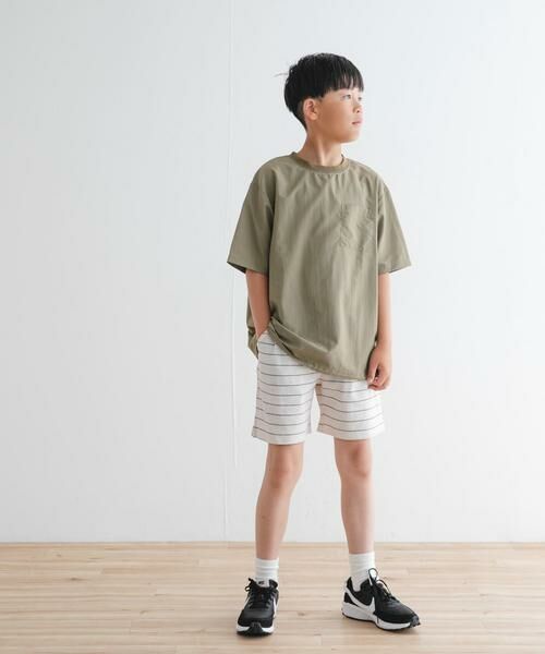URBAN RESEARCH DOORS / アーバンリサーチ ドアーズ パンツ | 『WEB/一部店舗限定サイズ』ボーダーワッフルショーツ(KIDS) | 詳細19