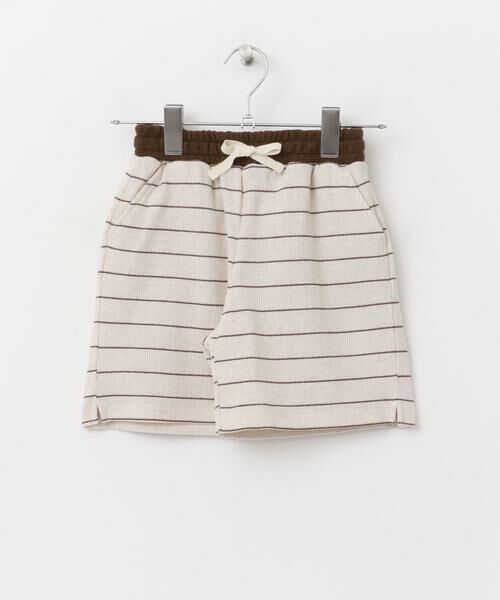 URBAN RESEARCH DOORS / アーバンリサーチ ドアーズ パンツ | 『WEB/一部店舗限定サイズ』ボーダーワッフルショーツ(KIDS) | 詳細20
