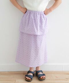 URBAN RESEARCH DOORS / アーバンリサーチ ドアーズ パンツ | コットンレースティアードスカート(KIDS)