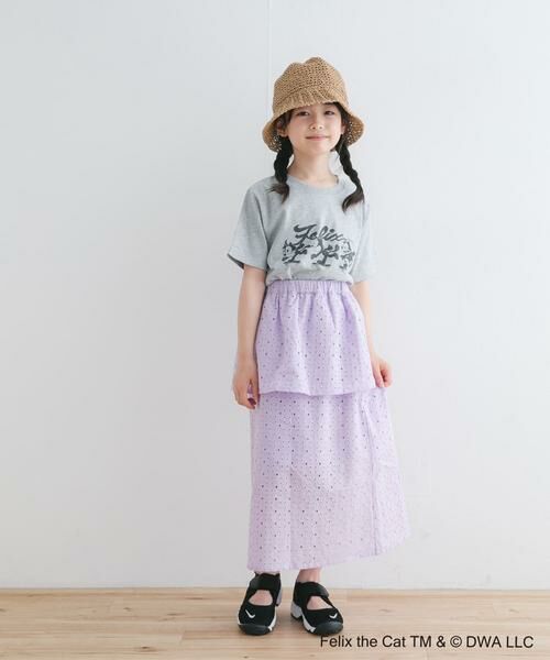 URBAN RESEARCH DOORS / アーバンリサーチ ドアーズ パンツ | コットンレースティアードスカート(KIDS) | 詳細12