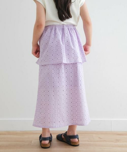 URBAN RESEARCH DOORS / アーバンリサーチ ドアーズ パンツ | コットンレースティアードスカート(KIDS) | 詳細2