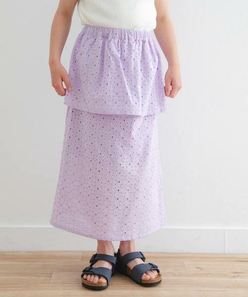 URBAN RESEARCH DOORS / アーバンリサーチ ドアーズ パンツ | コットンレースティアードスカート(KIDS) | 詳細4