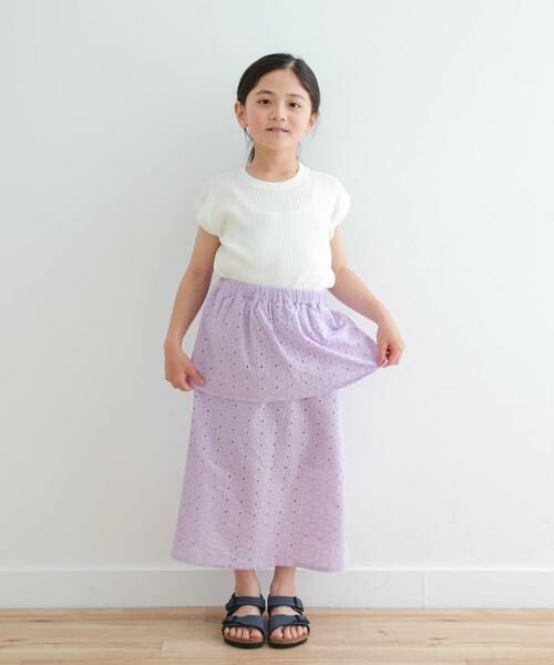 URBAN RESEARCH DOORS / アーバンリサーチ ドアーズ パンツ | コットンレースティアードスカート(KIDS) | 詳細6