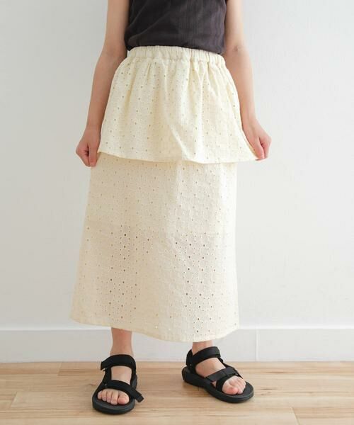 URBAN RESEARCH DOORS / アーバンリサーチ ドアーズ パンツ | コットンレースティアードスカート(KIDS) | 詳細20
