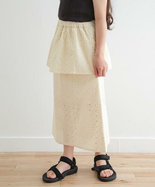 URBAN RESEARCH DOORS / アーバンリサーチ ドアーズ パンツ | コットンレースティアードスカート(KIDS) | 詳細21