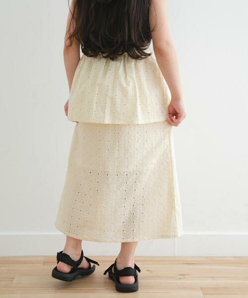 URBAN RESEARCH DOORS / アーバンリサーチ ドアーズ パンツ | コットンレースティアードスカート(KIDS) | 詳細22