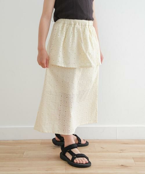 URBAN RESEARCH DOORS / アーバンリサーチ ドアーズ パンツ | コットンレースティアードスカート(KIDS) | 詳細23