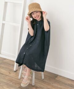 URBAN RESEARCH DOORS / アーバンリサーチ ドアーズ ワンピース | 『親子リンク』リネンギャザーワンピース(KIDS)