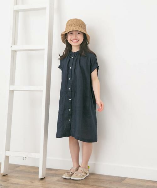 URBAN RESEARCH DOORS / アーバンリサーチ ドアーズ ワンピース | 『親子リンク』リネンギャザーワンピース(KIDS) | 詳細4