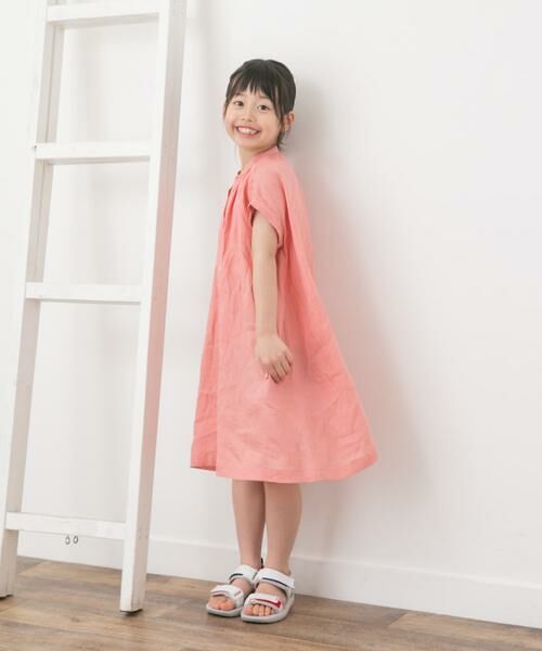 URBAN RESEARCH DOORS / アーバンリサーチ ドアーズ ワンピース | 『親子リンク』リネンギャザーワンピース(KIDS) | 詳細15