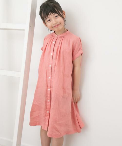 URBAN RESEARCH DOORS / アーバンリサーチ ドアーズ ワンピース | 『親子リンク』リネンギャザーワンピース(KIDS) | 詳細18