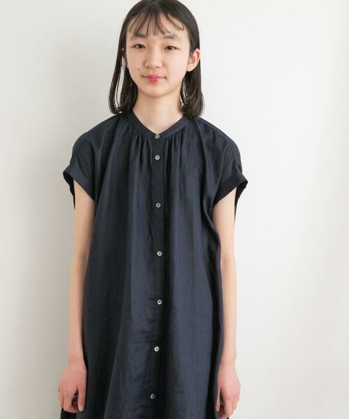 URBAN RESEARCH DOORS / アーバンリサーチ ドアーズ ワンピース | 『WEB/一部店舗限定』『親子リンク』リネンギャザーワンピース(KIDS) | 詳細2