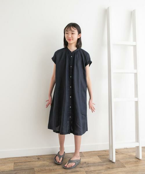 URBAN RESEARCH DOORS / アーバンリサーチ ドアーズ ワンピース | 『WEB/一部店舗限定』『親子リンク』リネンギャザーワンピース(KIDS) | 詳細7