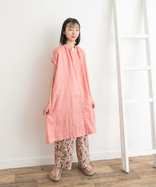 URBAN RESEARCH DOORS / アーバンリサーチ ドアーズ ワンピース | 『WEB/一部店舗限定』『親子リンク』リネンギャザーワンピース(KIDS) | 詳細13