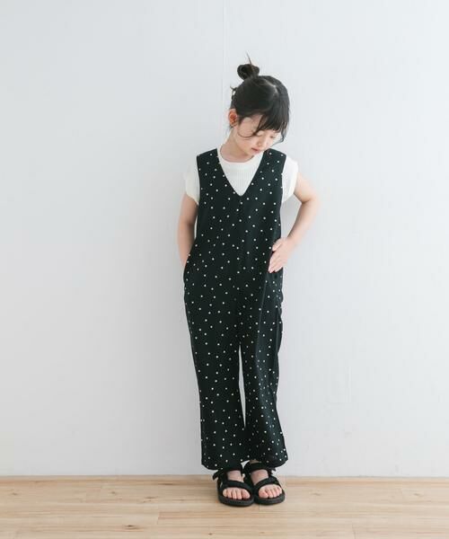 URBAN RESEARCH DOORS / アーバンリサーチ ドアーズ ワンピース | 『親子リンク』リネンレーヨンドットオールインワン(KIDS) | 詳細9