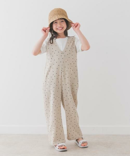 URBAN RESEARCH DOORS / アーバンリサーチ ドアーズ ワンピース | 『親子リンク』リネンレーヨンドットオールインワン(KIDS) | 詳細22