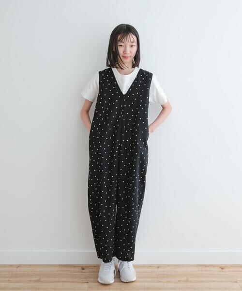 URBAN RESEARCH DOORS / アーバンリサーチ ドアーズ ワンピース | 『親子リンク』『WEB/一部店舗限定』リネンレーヨンドットオールインワン(KIDS) | 詳細3