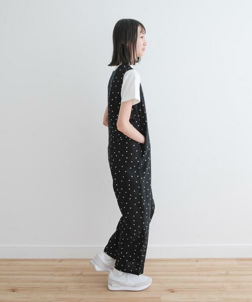 URBAN RESEARCH DOORS / アーバンリサーチ ドアーズ ワンピース | 『親子リンク』『WEB/一部店舗限定』リネンレーヨンドットオールインワン(KIDS) | 詳細5