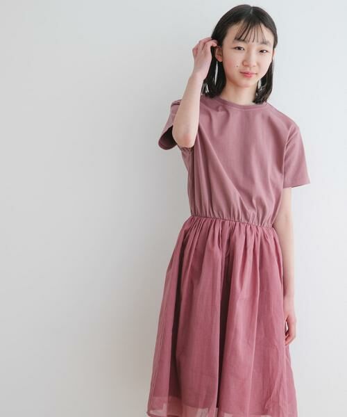 URBAN RESEARCH DOORS / アーバンリサーチ ドアーズ ワンピース | 『親子リンク』『WEB/一部店舗限定』『UR TECH』ボイルドッキングワンピース(KIDS) | 詳細1